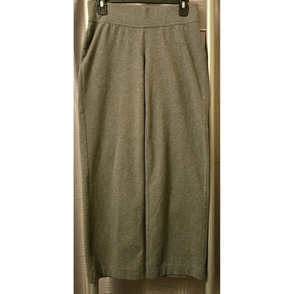 Lands End Sz XS/P (2-4) Women's Starfish Straight Leg Gray Pull On Pants 24x28